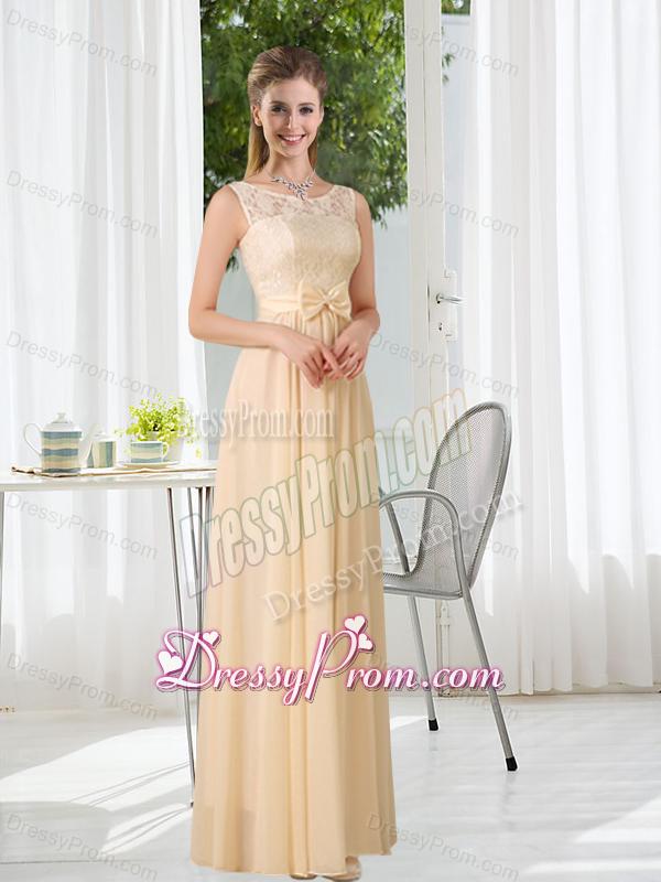 Bateau Empire Dama Dress with Lace and Belt