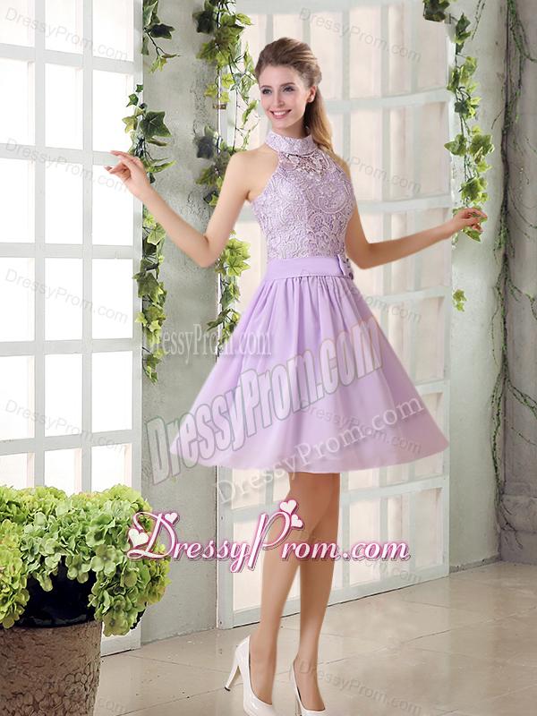 2015 Brand New Style A Line Chiffon Dama Dress