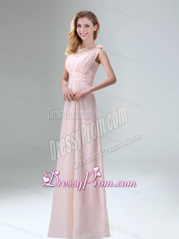 Beautiful Chiffon Dama Dress in Light Pink for 2015