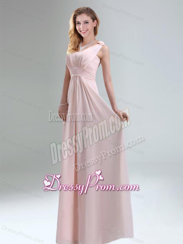 Beautiful Chiffon Dama Dress in Light Pink for 2015