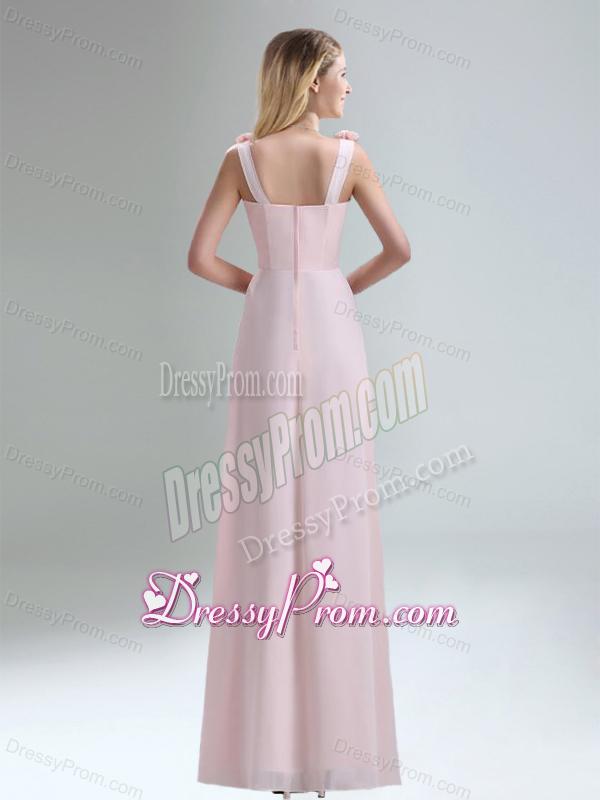Beautiful Chiffon Dama Dress in Light Pink for 2015