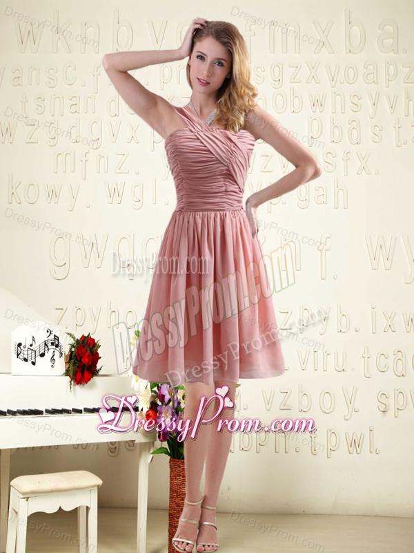 Romantic Sweetheart Empire Chiffon Dama Dresses with Ruching