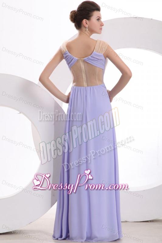 Simple Sweetheart Floor-length Empire Chiffon Ruche Prom Dress in Olive Green