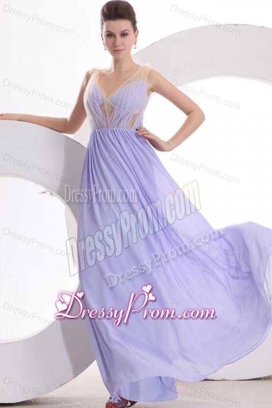 Simple Sweetheart Floor-length Empire Chiffon Ruche Prom Dress in Olive Green