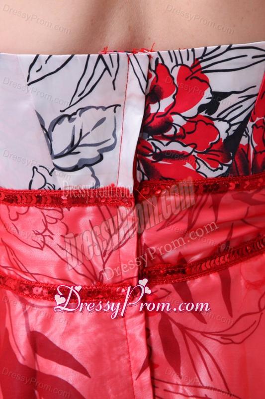 Red Empire Halter Long Beading Chiffon 2014 Prom Dress