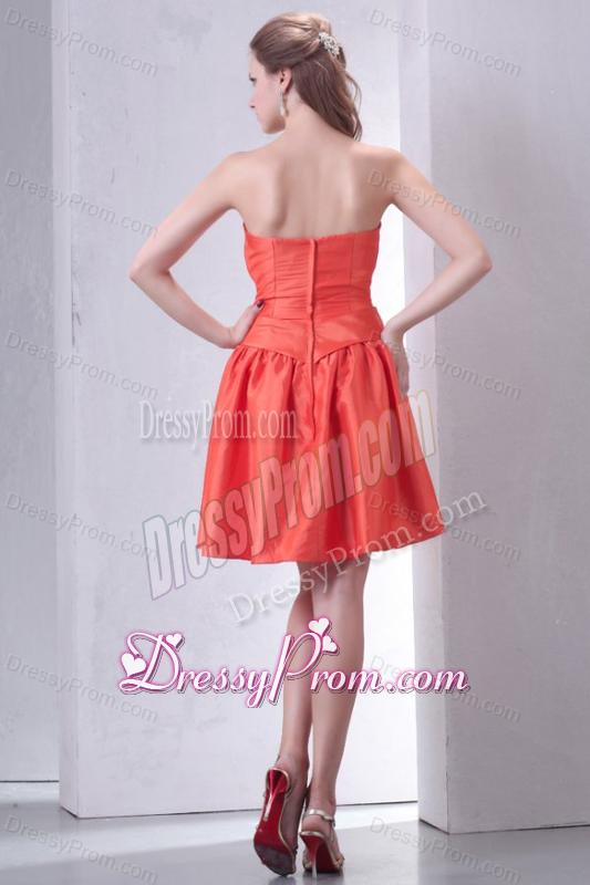 Cheap Sweetheart Short Prom Dress with Bowknot Mini-length