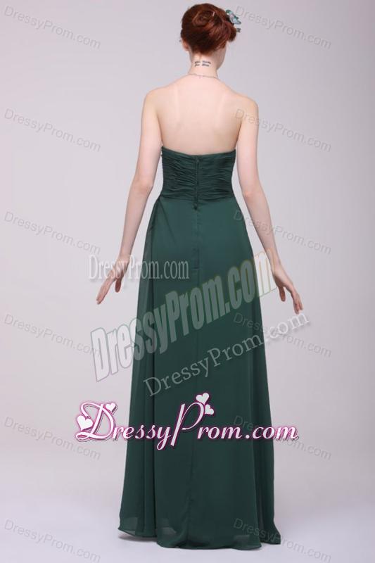 Sweetheart Chiffon Empire Ruche Floor-length Prom Dress for Cheap