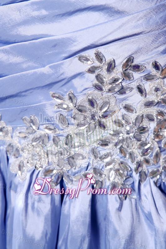 Mermaid Lavender Sweetheart Appliques with Beading Prom Dress