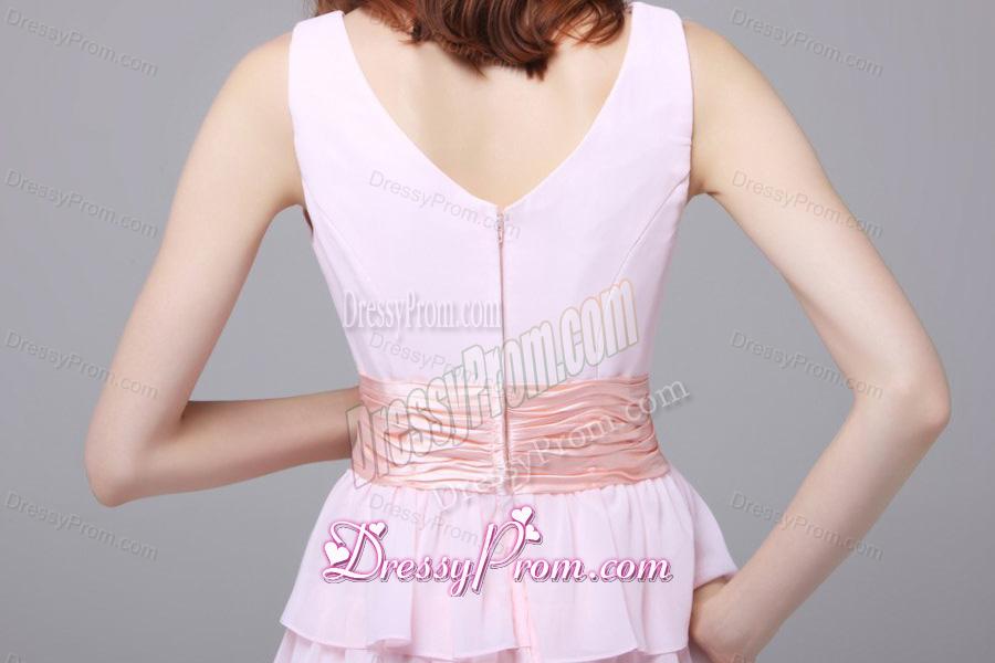 Beaded Sweetheart White Prom Dress with Empire Chiffon