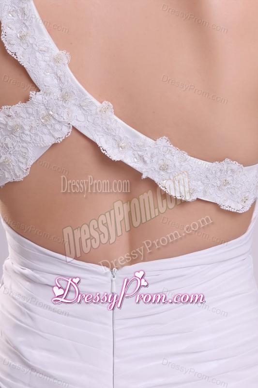 Sexy Mini-length Cocktail Dress with Appliques One Shoulder