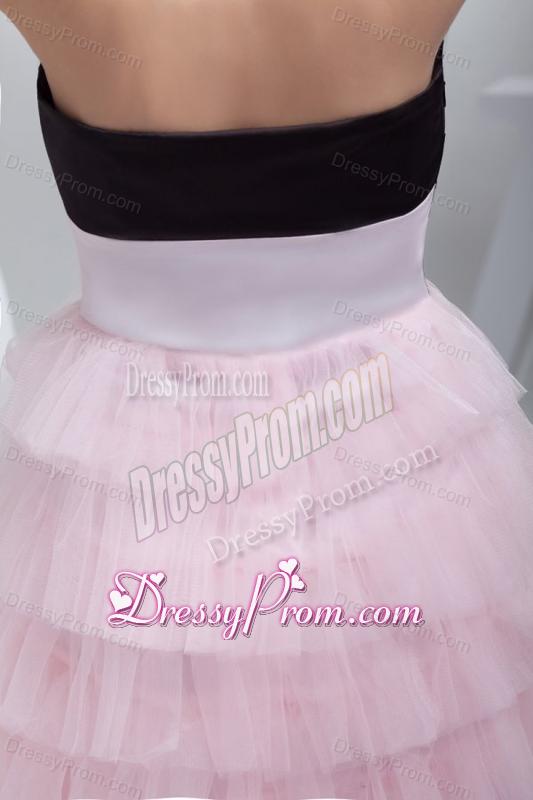 Sweetheart A-line Sweetheart Mini-length Beading Prom Dress with Side Zipper