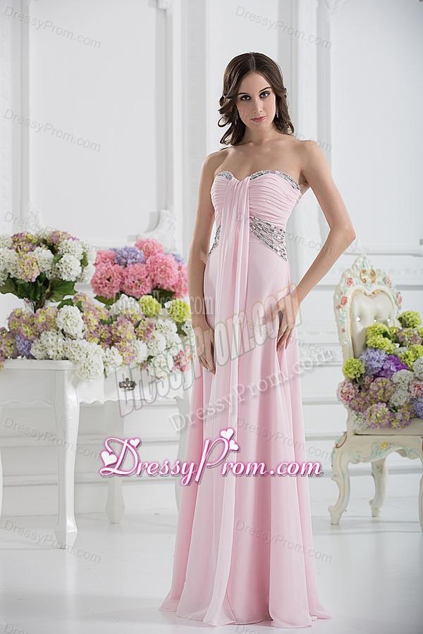 Sweetheart Empire Sequins Prom Dress with Ruching