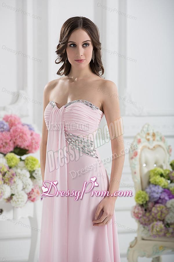 Sweetheart Empire Sequins Prom Dress with Ruching