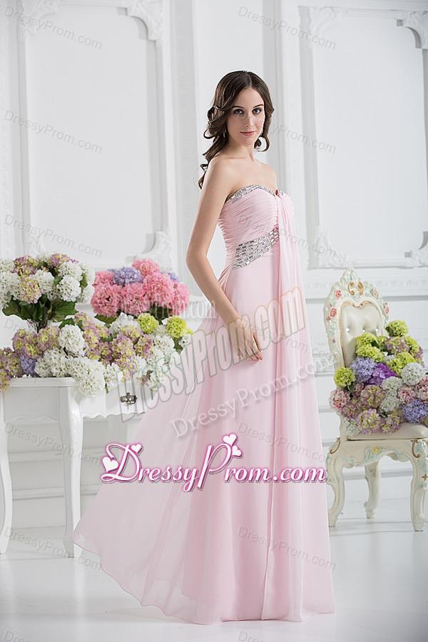 Sweetheart Empire Sequins Prom Dress with Ruching