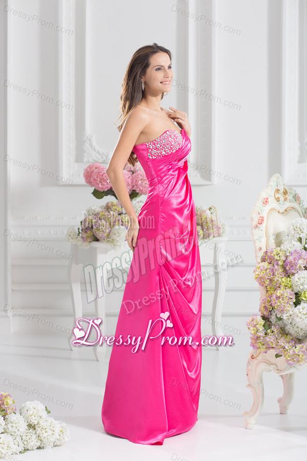 Sweetheart Empire Prom Dress with Beading and Ruching