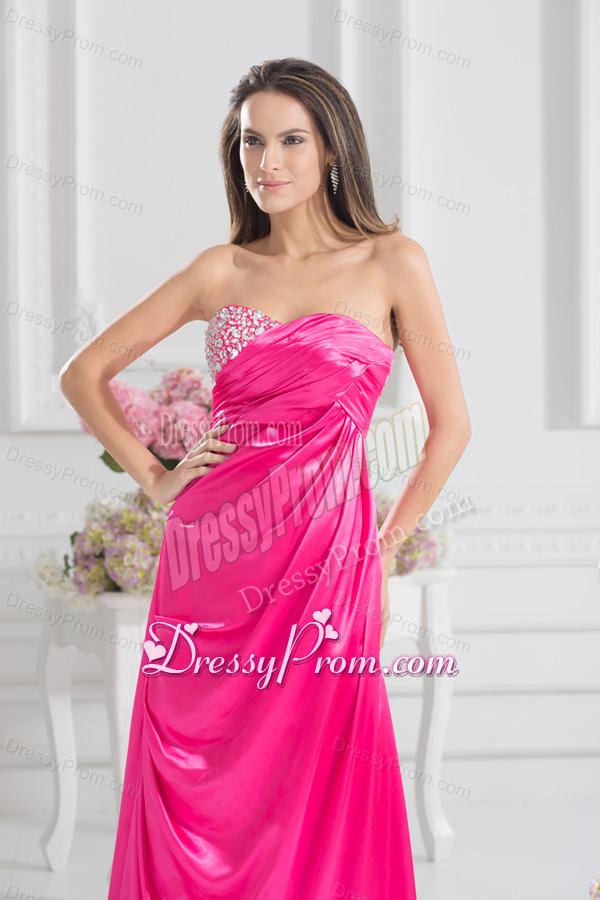 Sweetheart Empire Prom Dress with Beading and Ruching