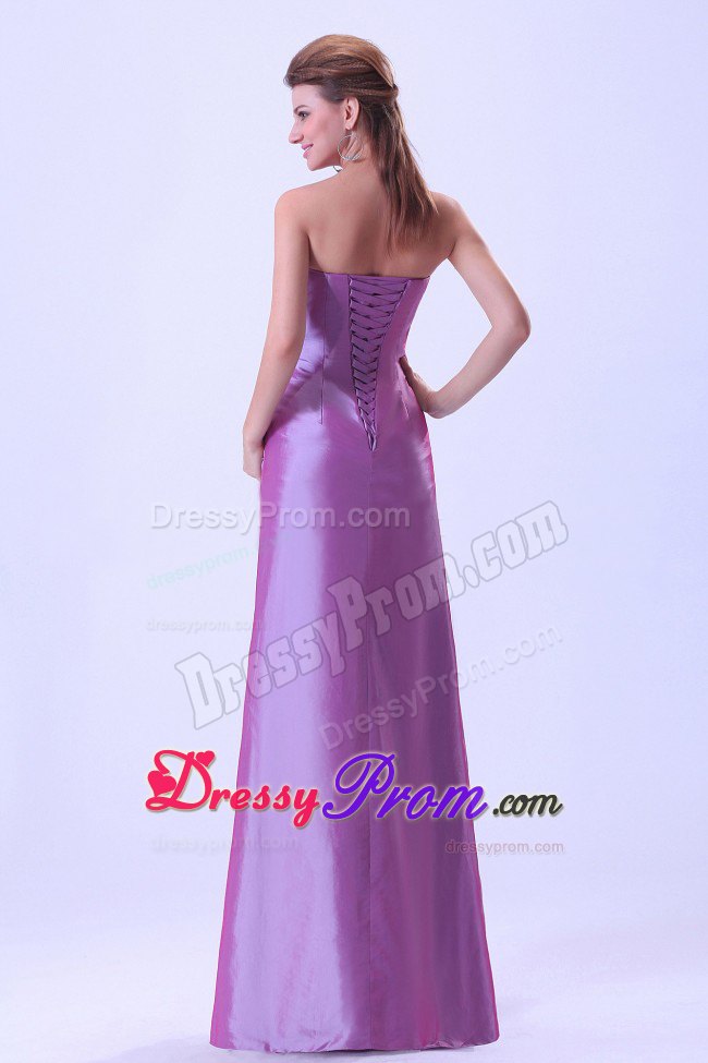 Taffeta Empire Sweetheart Lavender Junior Prom Dress A-line