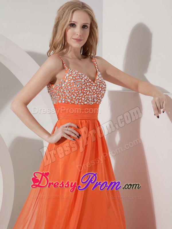 Fitted Chiffon Beaded Decorate Prom Dress Floor-length with Side Zipper