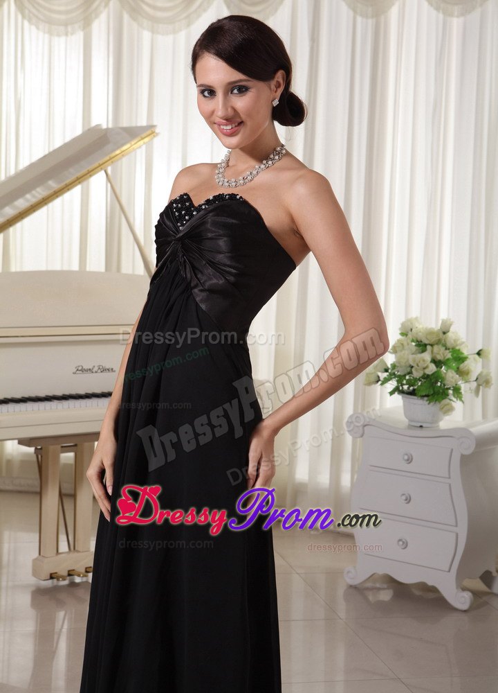 2014 Brush Train Sweetheart Empire Black Prom formal Dress