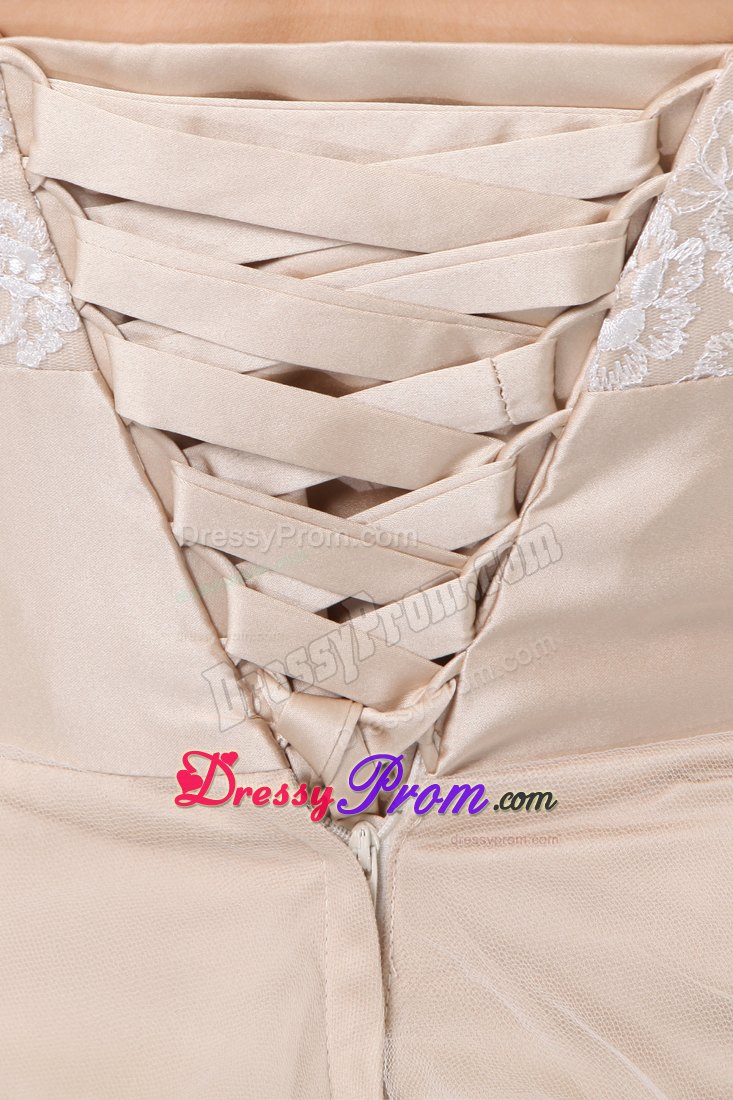 Cute Spaghetti Straps Short Prom Cocktail Dres with Bowknot