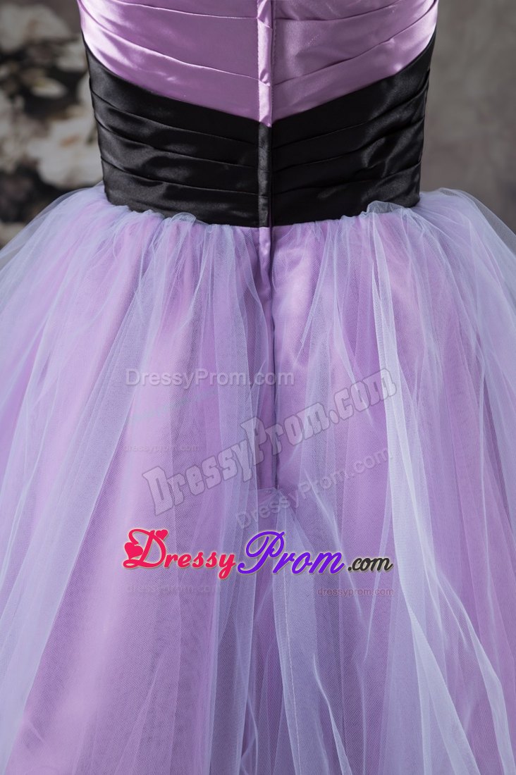 Mini-length Sweetheart Prom Dress with Black Belt for 2013