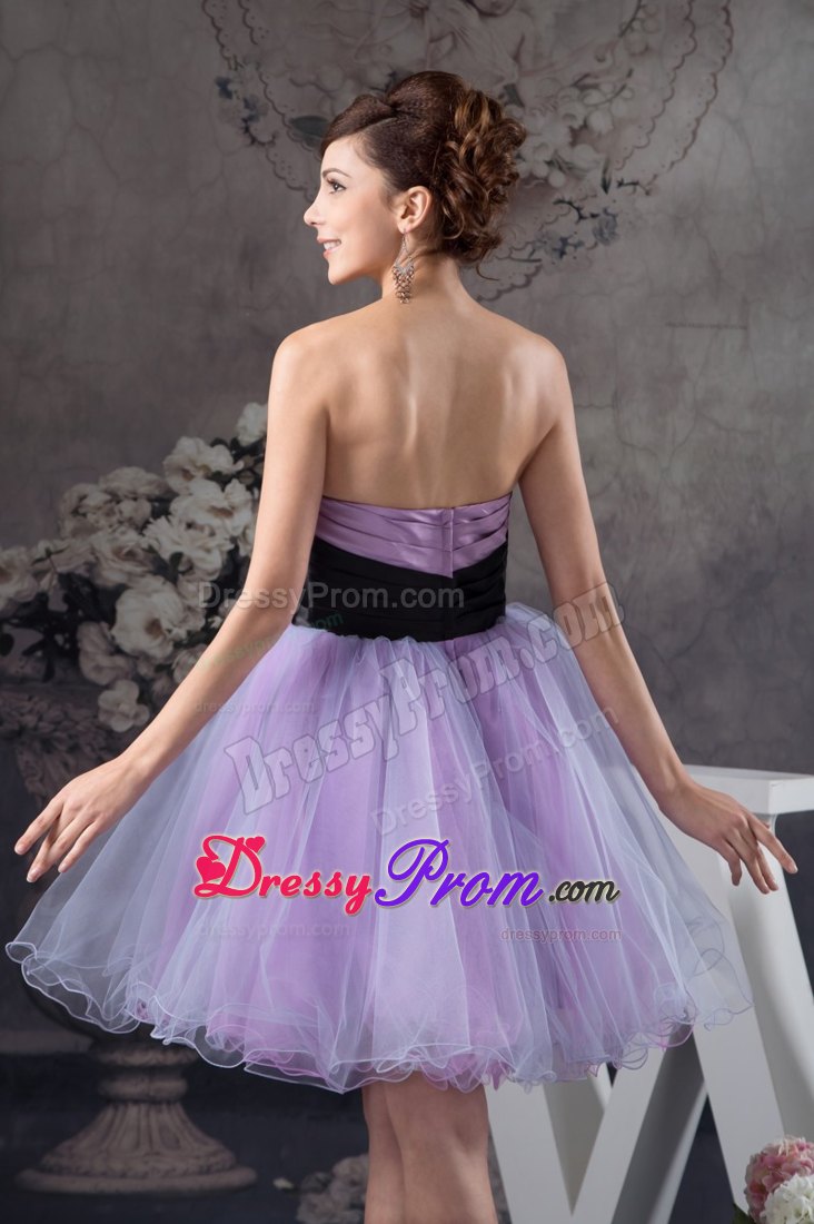 Mini-length Sweetheart Prom Dress with Black Belt for 2013