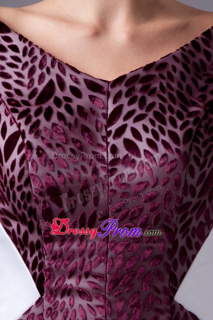 Special Fabric Prom Dresses with V-neck and Long Sleeves for 2013