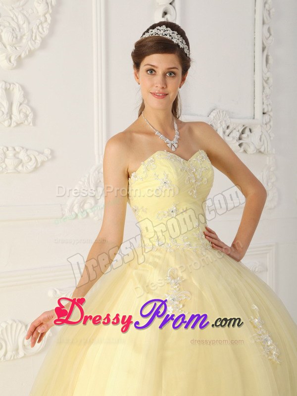light yellow quinceanera dresses