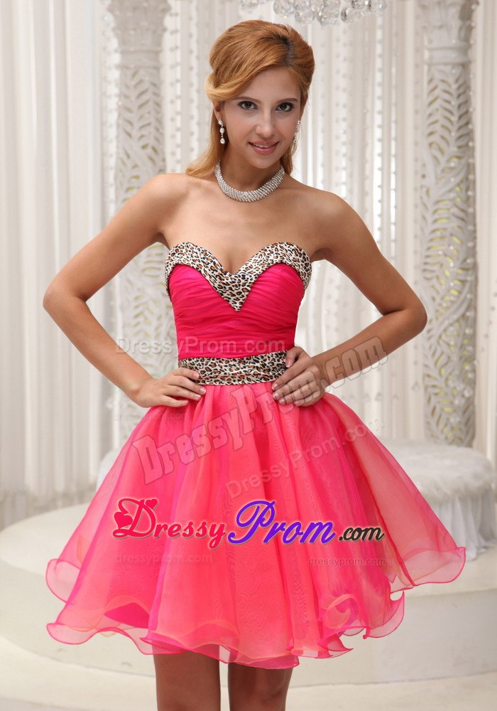 Beading Decorate A-line Short Prom Cocktail Dress Organza