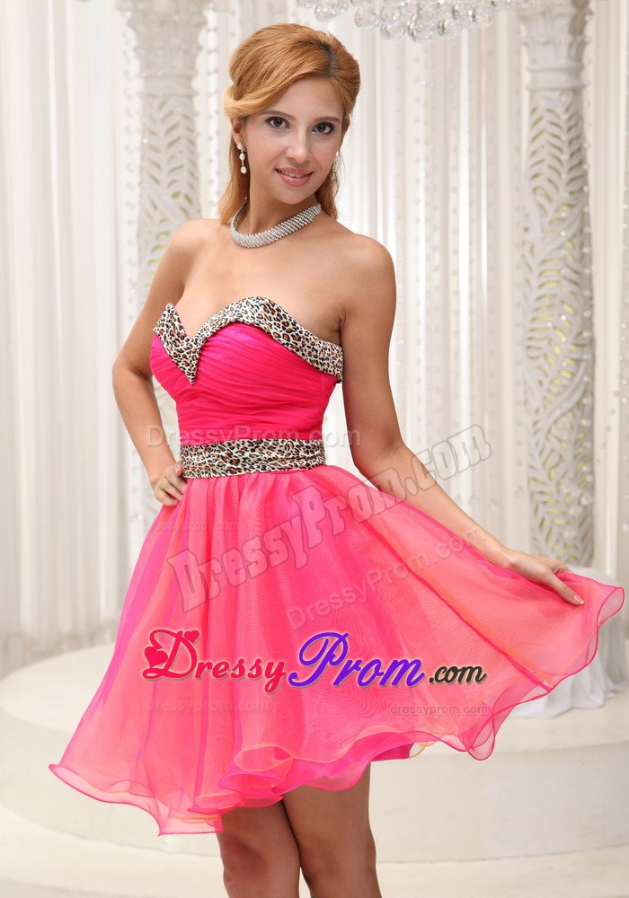 Beading Decorate A-line Short Prom Cocktail Dress Organza