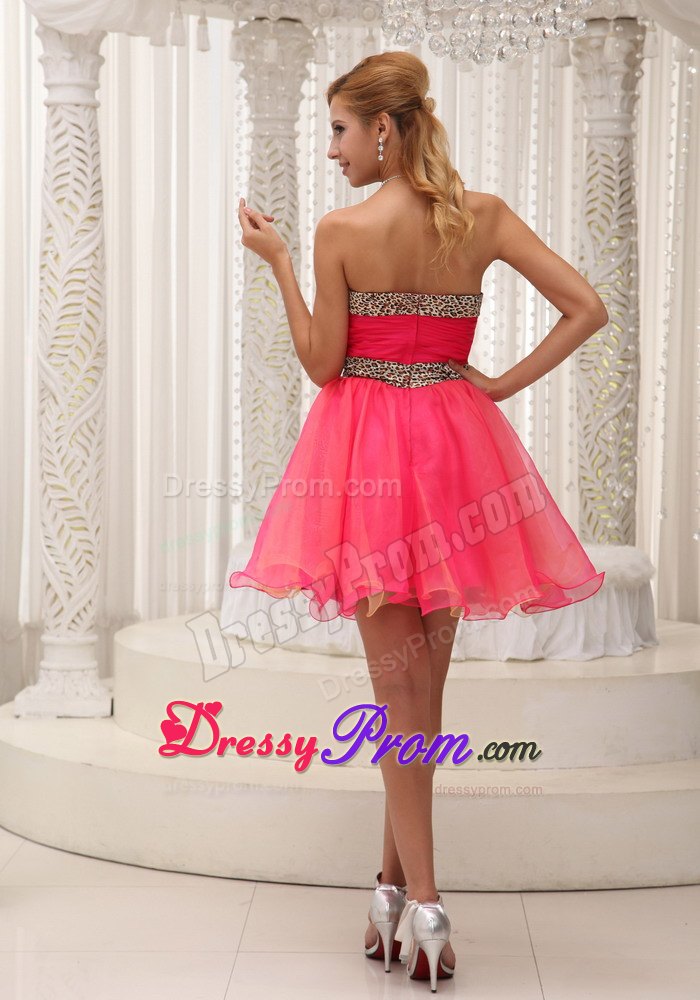 Beading Decorate A-line Short Prom Cocktail Dress Organza