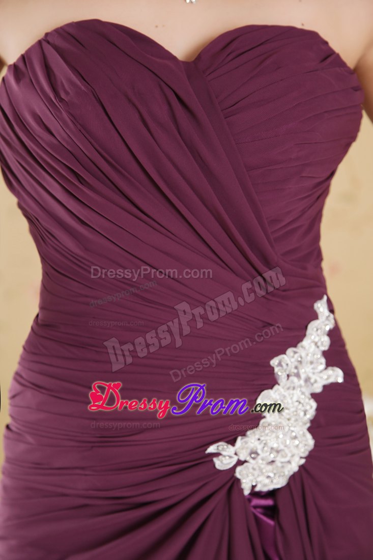 2013 Sweetheart Ruched Appliqued Prom Dress Colors to Choose