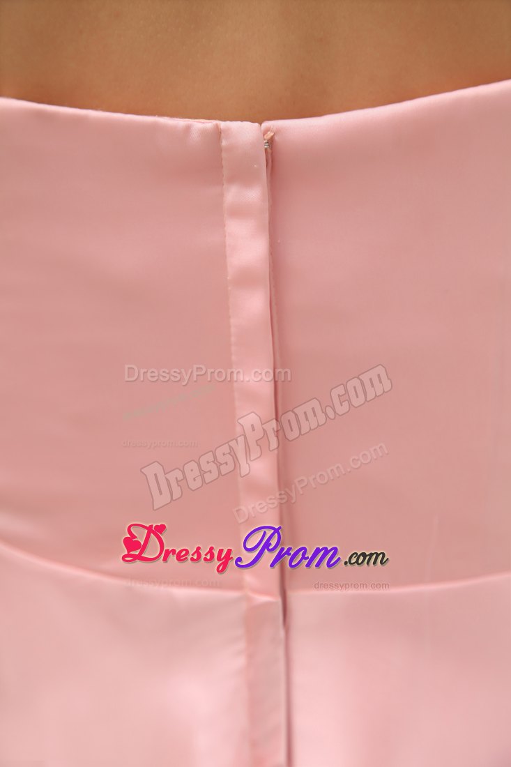 Sweetheart Beaded Slitted Baby Pink Prom Dress in Lancashire