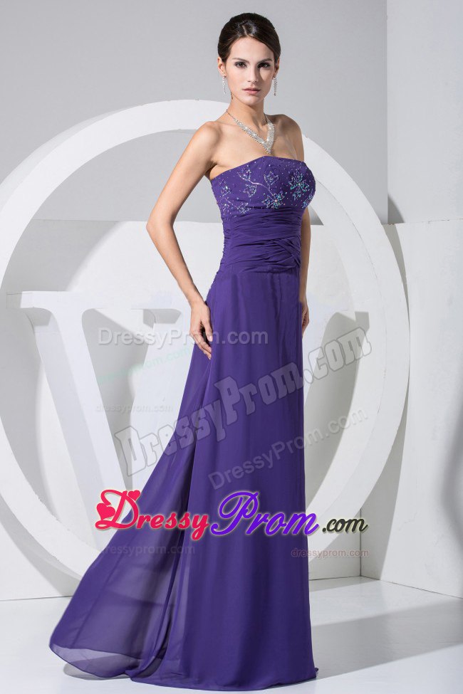Custom Made Column Beaded Long Prom Dress Colors to Choose