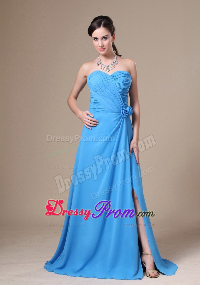 Plus Size Empire Ruched Teal Prom Evening Dress in Bedfordshire