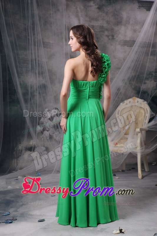 Beautiful Empire One Shoulder Long Prom Celebrity Dress 2013