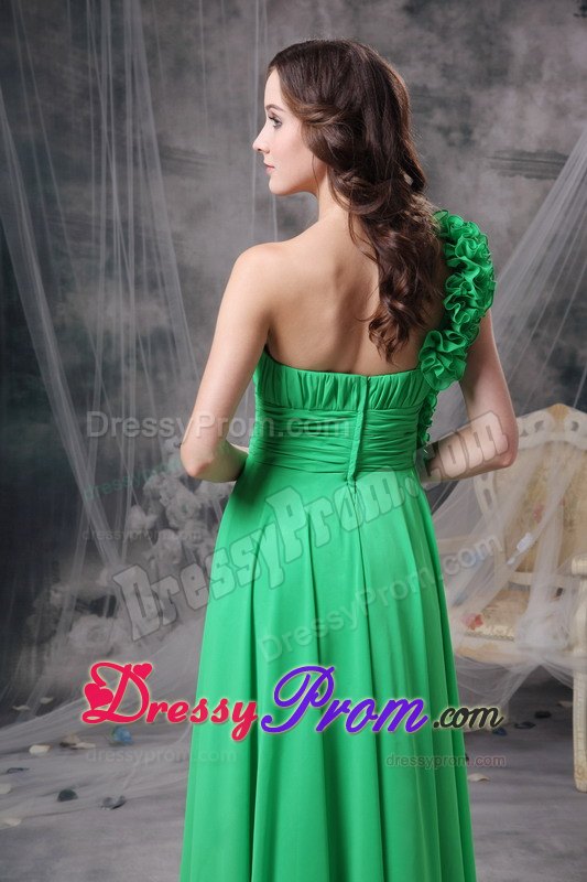 Beautiful Empire One Shoulder Long Prom Celebrity Dress 2013