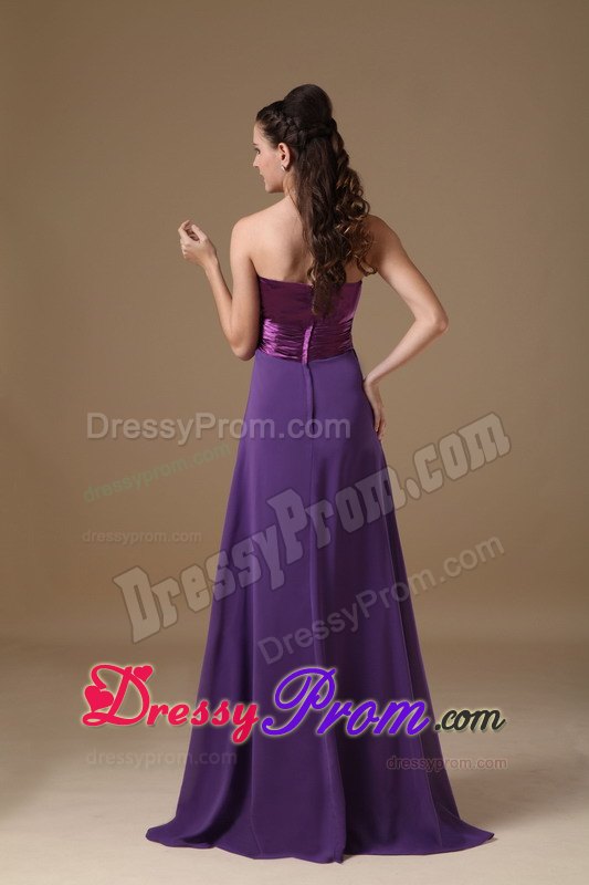 Empire Sweetheart Beaded Purple Prom Dress in Daytona Beach