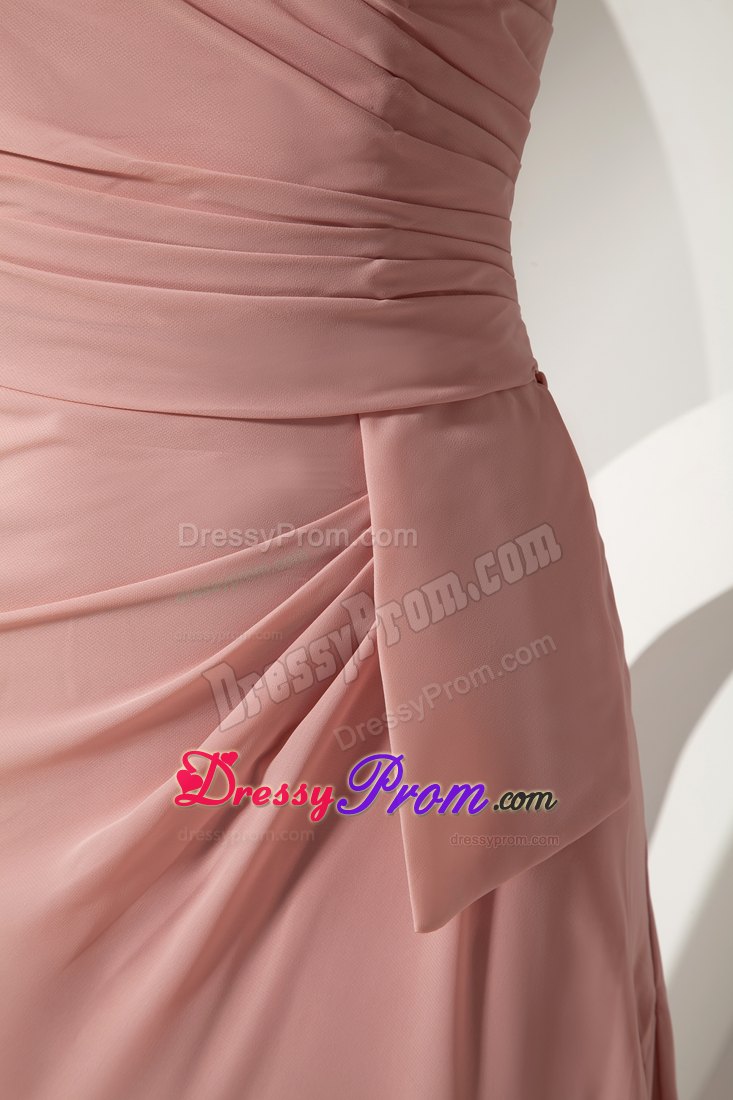 2013 New Ruches Halter Brush Train Prom formal Dress in Light Pink