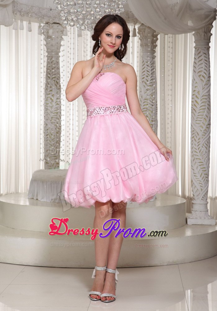 baby pink short dress
