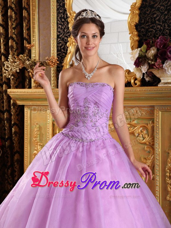 Quinceanera Dress with Ruching Sweetheart and Appliques