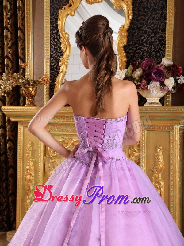 Quinceanera Dress with Ruching Sweetheart and Appliques