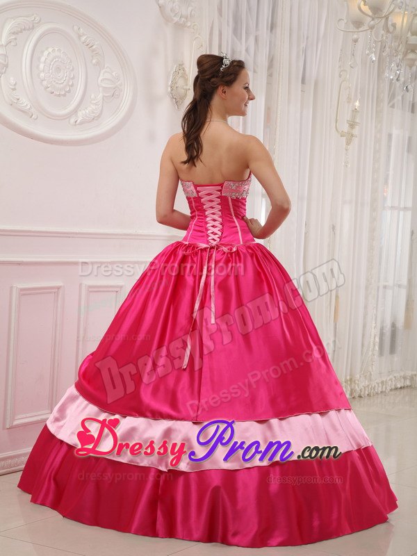 Sweetheart Floor-length Beading Quince Dresses with Bowknots