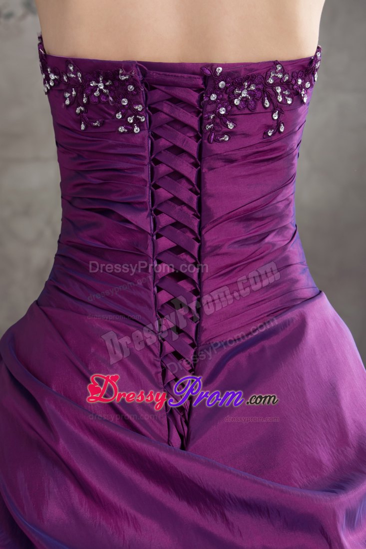 Two-toned Purple Quanceanera Dress with Appliques Ball Gown