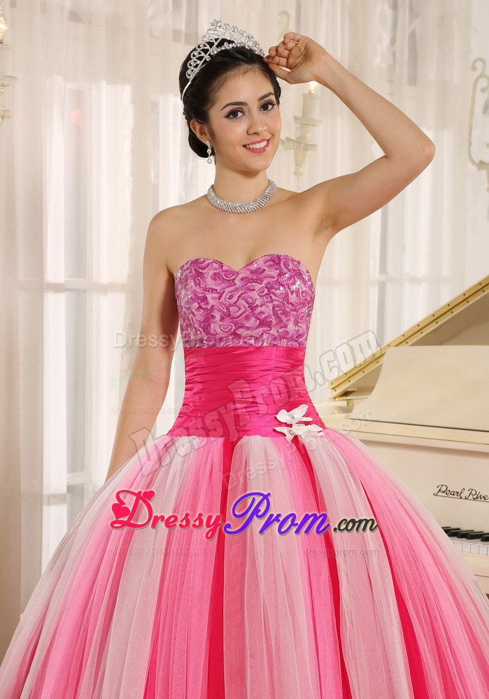 Muti-color Strapless Fitted Belt Lace-up Back Quinceanera Dress