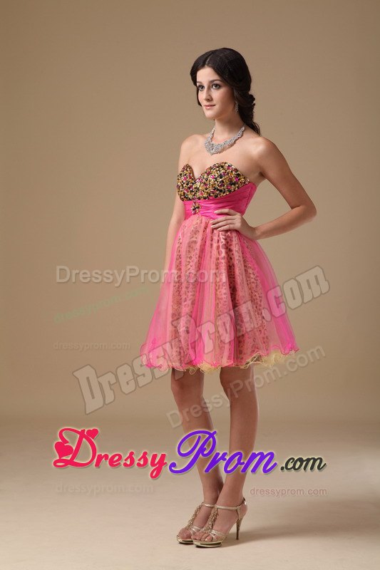 A-line Sweetheart Multi-color Organza Dresses For Prom Night with Beading