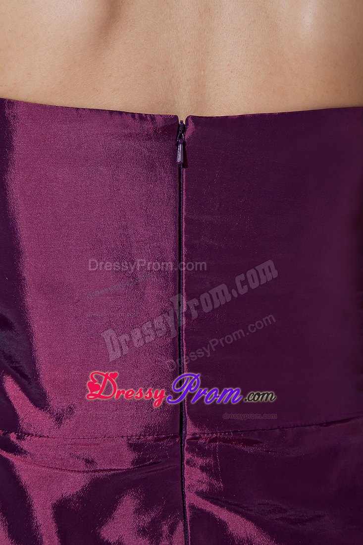 Knee-length Sweetheart Dark Purple Prom Dress in Nebraska