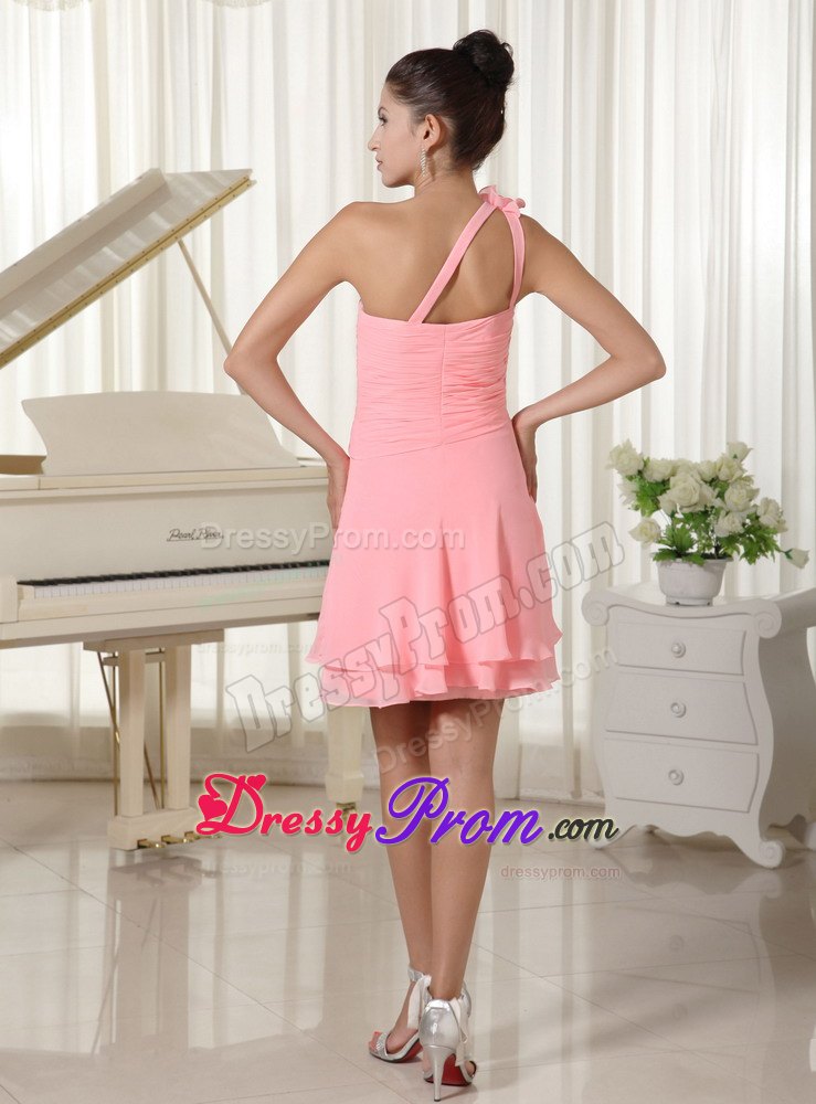 Watermelon Hand Flowers Chiffon Pretty Dresses For End Of Year Socials