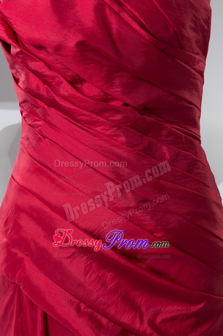 Sweetheart Ruching Prom Celebrity Dress in Wine Red at Winnipeg