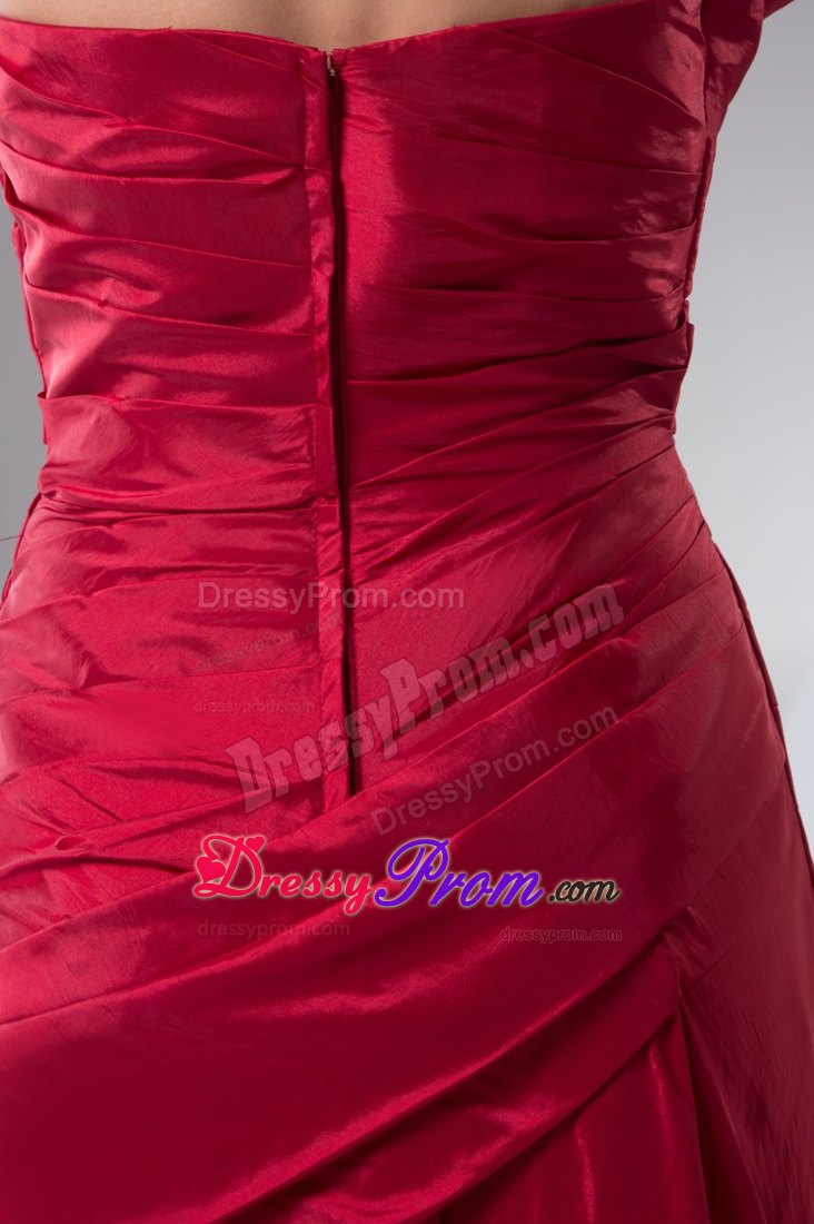 Sweetheart Ruching Prom Celebrity Dress in Wine Red at Winnipeg